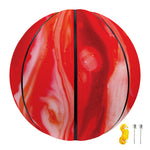 Red Acid Melt Print Basketball