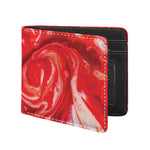 Red Acid Melt Print Bifold Wallet