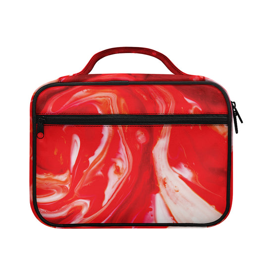 Red Acid Melt Print Briefcase Bible Bag