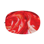 Red Acid Melt Print Car Side Mirror Covers
