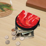 Red Acid Melt Print Coin Purse