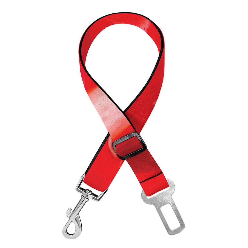 Red Acid Melt Print Dog Seat Belt