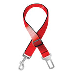 Red Acid Melt Print Dog Seat Belt