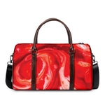 Red Acid Melt Print Duffle Bag