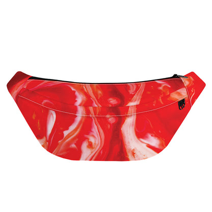 Red Acid Melt Print Fanny Pack