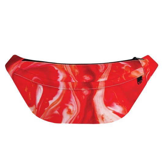 Red Acid Melt Print Fanny Pack