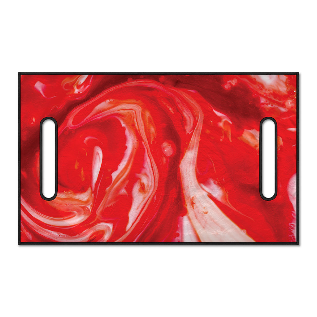Red Acid Melt Print Golf Cart Seat Cover