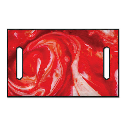 Red Acid Melt Print Golf Cart Seat Cover