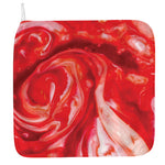 Red Acid Melt Print Hand Towel