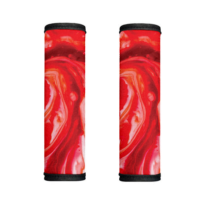 Red Acid Melt Print Handle Covers