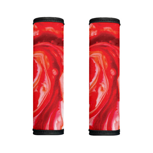 Red Acid Melt Print Handle Covers