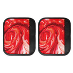 Red Acid Melt Print Handle Covers
