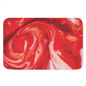 Red Acid Melt Print Indoor Door Mat