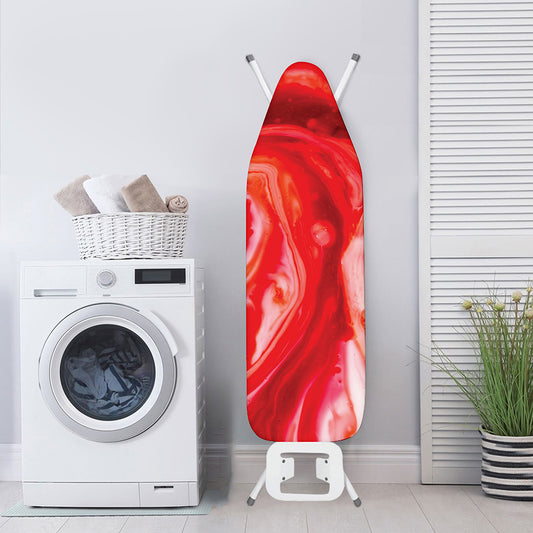 Red Acid Melt Print Ironing Board Cover