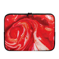 Red Acid Melt Print Laptop Sleeve