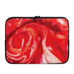 Red Acid Melt Print Laptop Sleeve