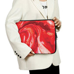 Red Acid Melt Print Laptop Sleeve