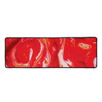 Red Acid Melt Print Long Kitchen Mat