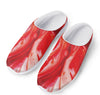 Red Acid Melt Print Mesh Casual Shoes