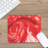 Red Acid Melt Print Mouse Pad