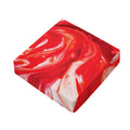 Red Acid Melt Print Outdoor Seat Cushion Cover