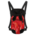 Red Acid Melt Print Pet Carrier Backpack