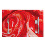 Red Acid Melt Print Placemat