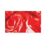 Red Acid Melt Print Polyester Flag