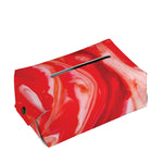 Red Acid Melt Print Rectangle Tissue Box Cover