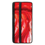 Red Acid Melt Print Refrigerator Handle Covers