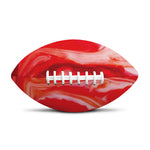 Red Acid Melt Print Rugby Ball