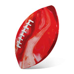 Red Acid Melt Print Rugby Ball