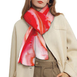 Red Acid Melt Print Scarf