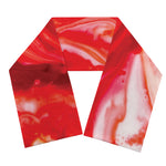 Red Acid Melt Print Scarf
