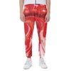 Red Acid Melt Print Scuba Joggers