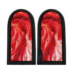 Red Acid Melt Print Skillet Handle Cover