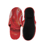 Red Acid Melt Print Slippers