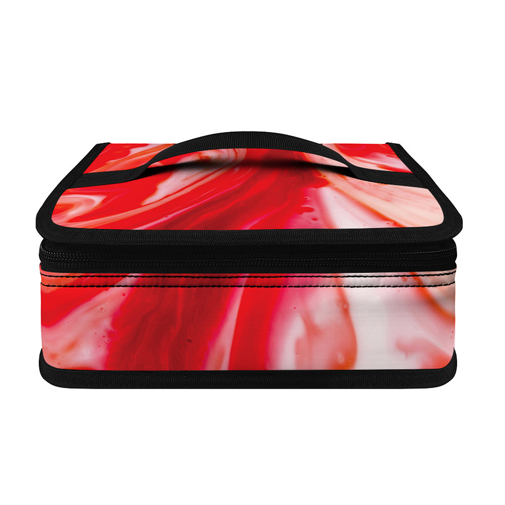 Red Acid Melt Print Small Lunch Bag