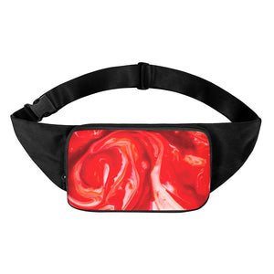 Red Acid Melt Print Waist Bag