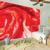 Red Acid Melt Print Wall Sticker