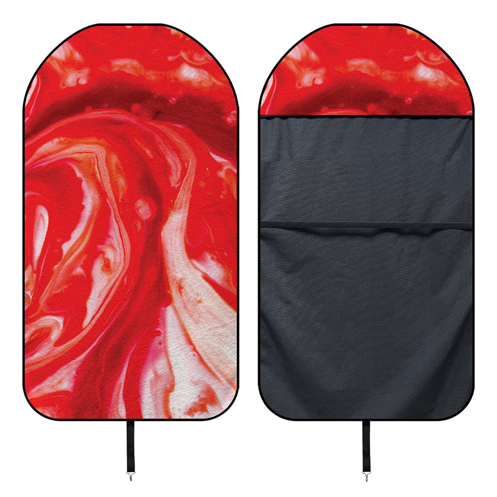 Red Acid Melt Print Waterproof Car Seat Cover
