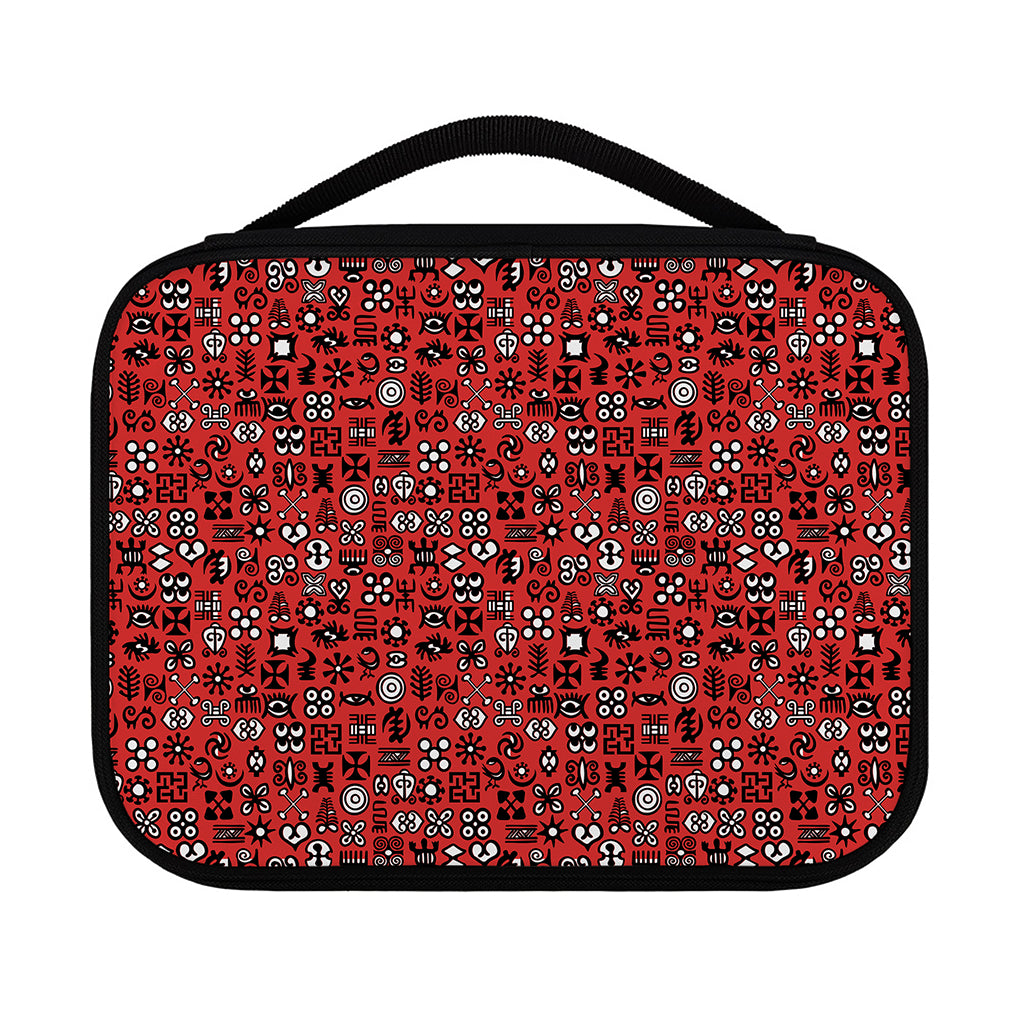 Red Adinkra Tribe Symbols Print Classic Bible Case