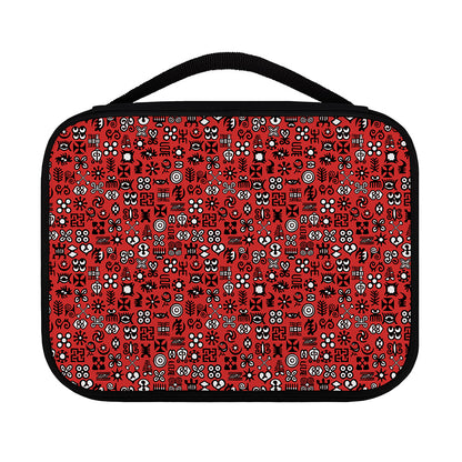 Red Adinkra Tribe Symbols Print Classic Bible Case
