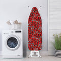 Red Adinkra Tribe Symbols Print Ironing Board Cover