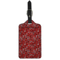 Red Adinkra Tribe Symbols Print Luggage Tag