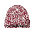 Red African Adinkra Tribe Symbols Beanie