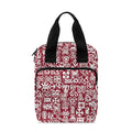 Red African Adinkra Tribe Symbols Bible Tote Bag