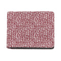 Red African Adinkra Tribe Symbols Bifold Wallet