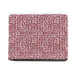 Red African Adinkra Tribe Symbols Bifold Wallet