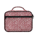 Red African Adinkra Tribe Symbols Briefcase Bible Bag
